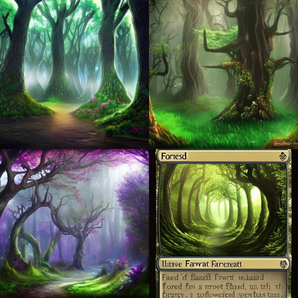 A fantasy forest