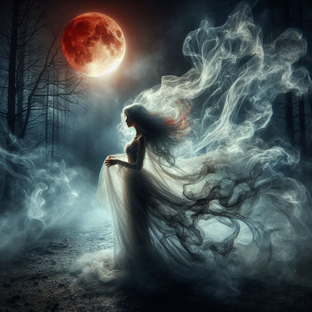 ...And from the Misty Darkness rises the Evil Bride...