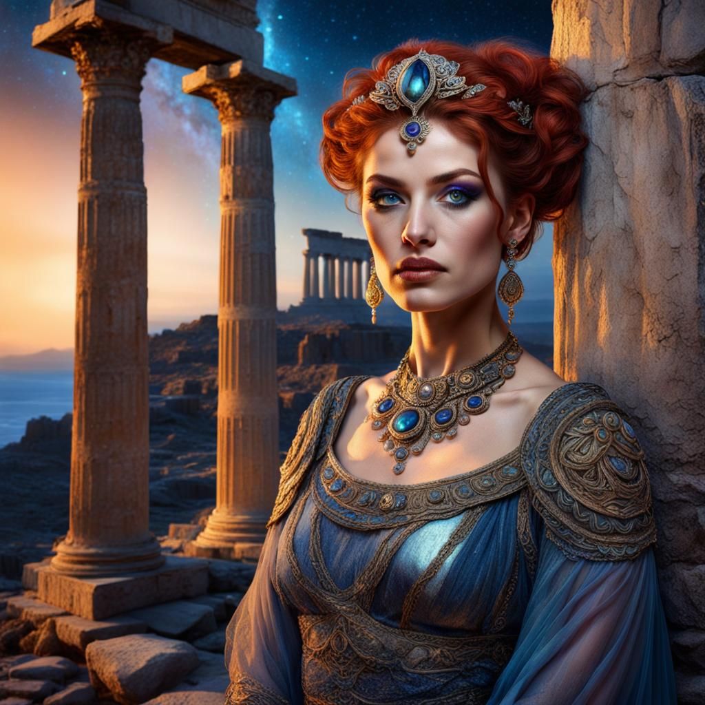 Azurite lady