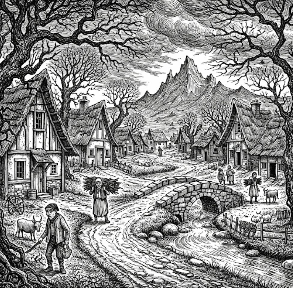 Village in Black/White