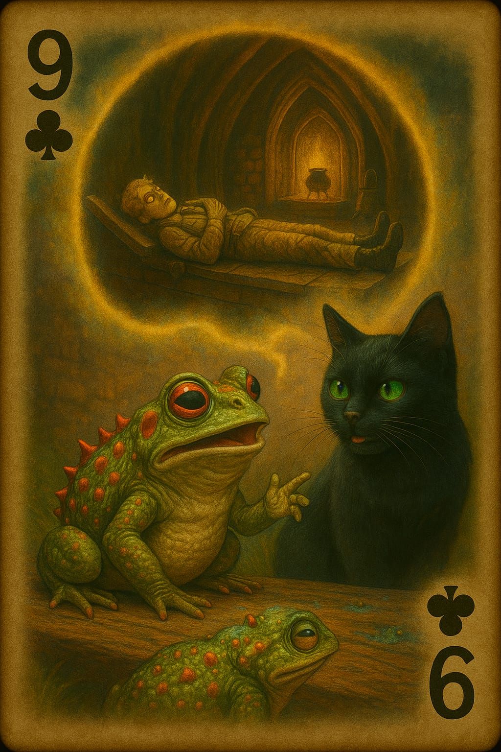 9 of clubs Egon the Gobbler