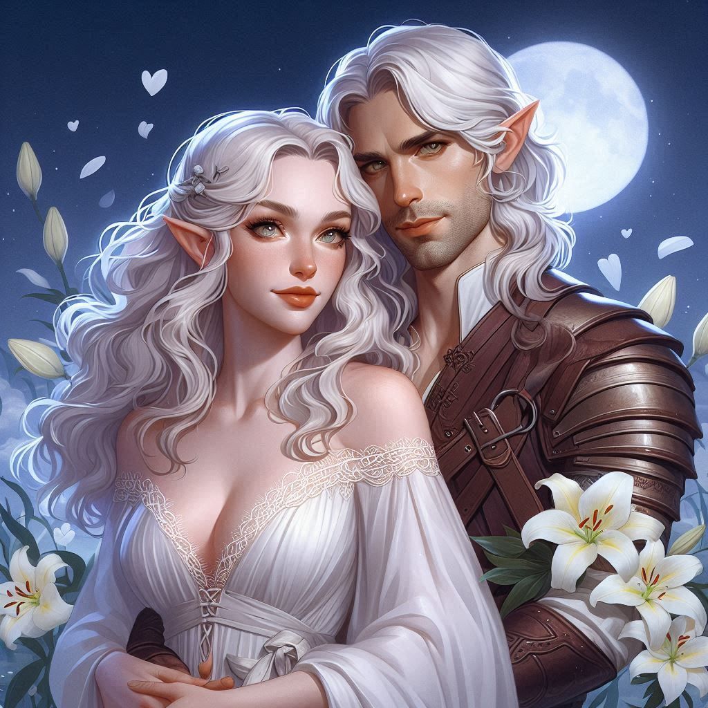 RinBe and Aelarion: Digital Art Illustration Style