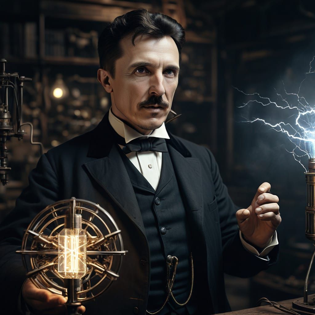 Nicola Tesla  by @Accidentalrage