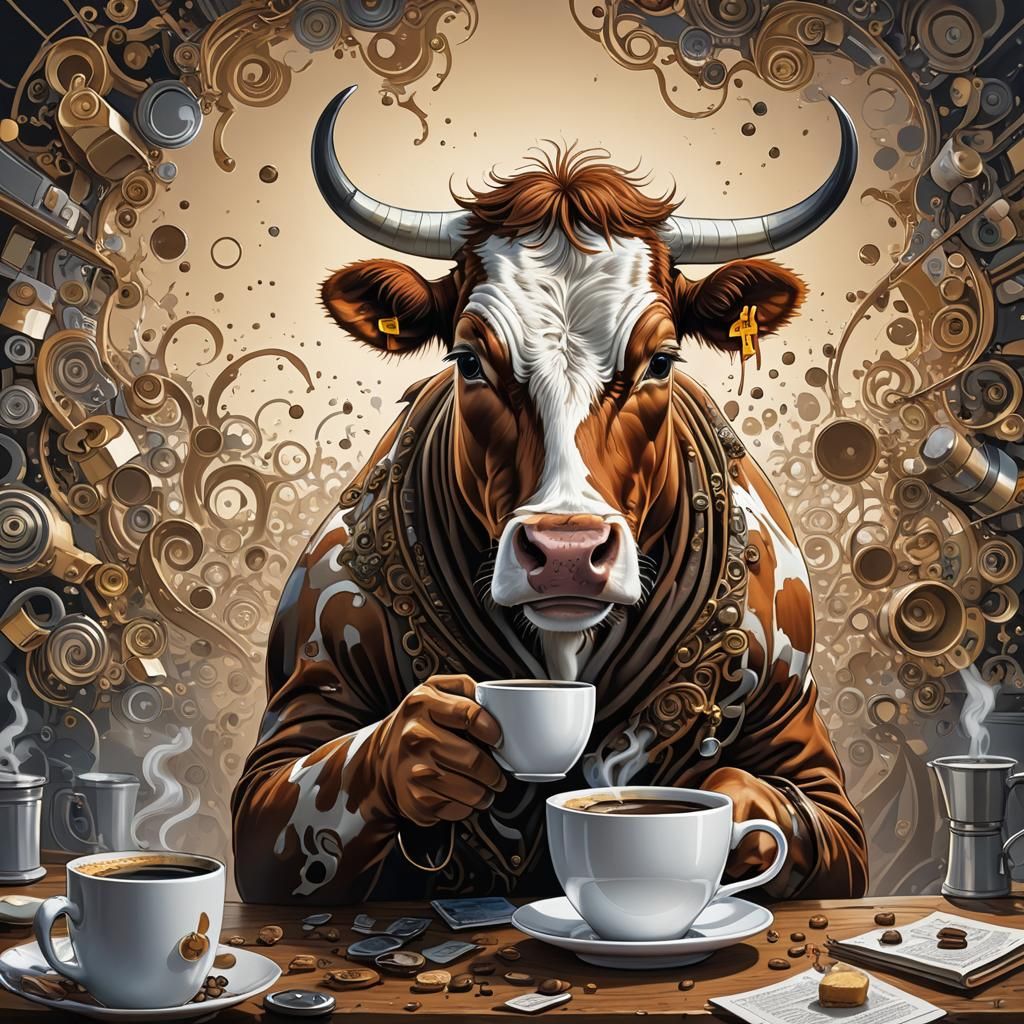 "Coffee Cow"  by @Lennis