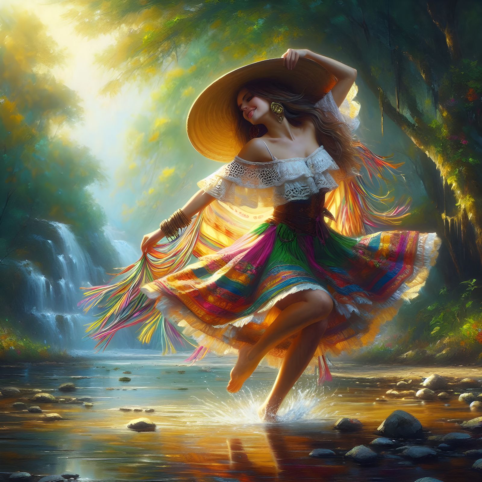 Getting Her Feet Wet