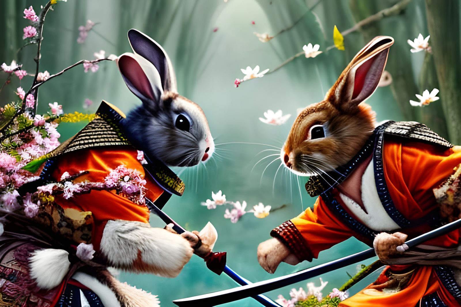 Bunny duel  by @Karlos Fandango