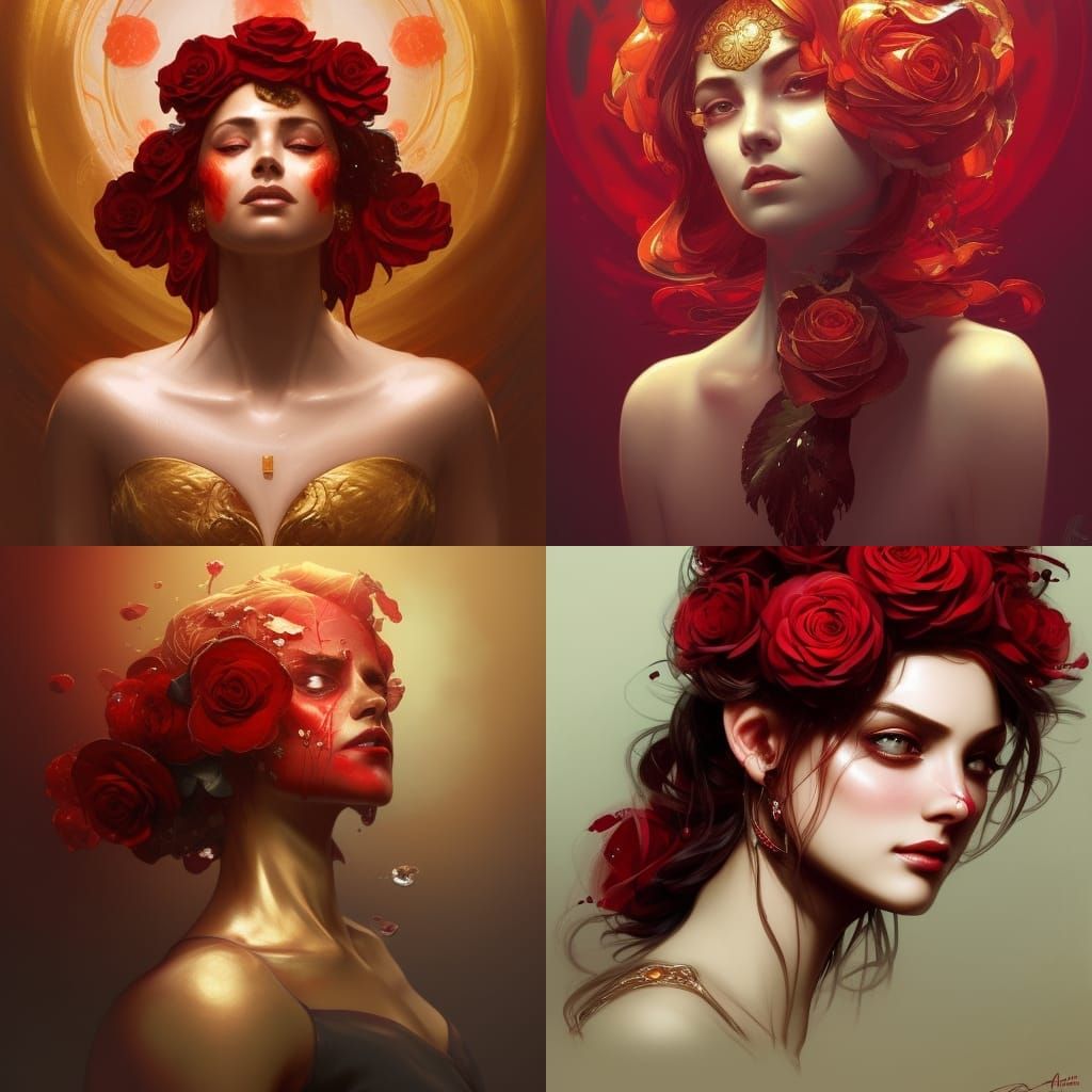 blood red rose