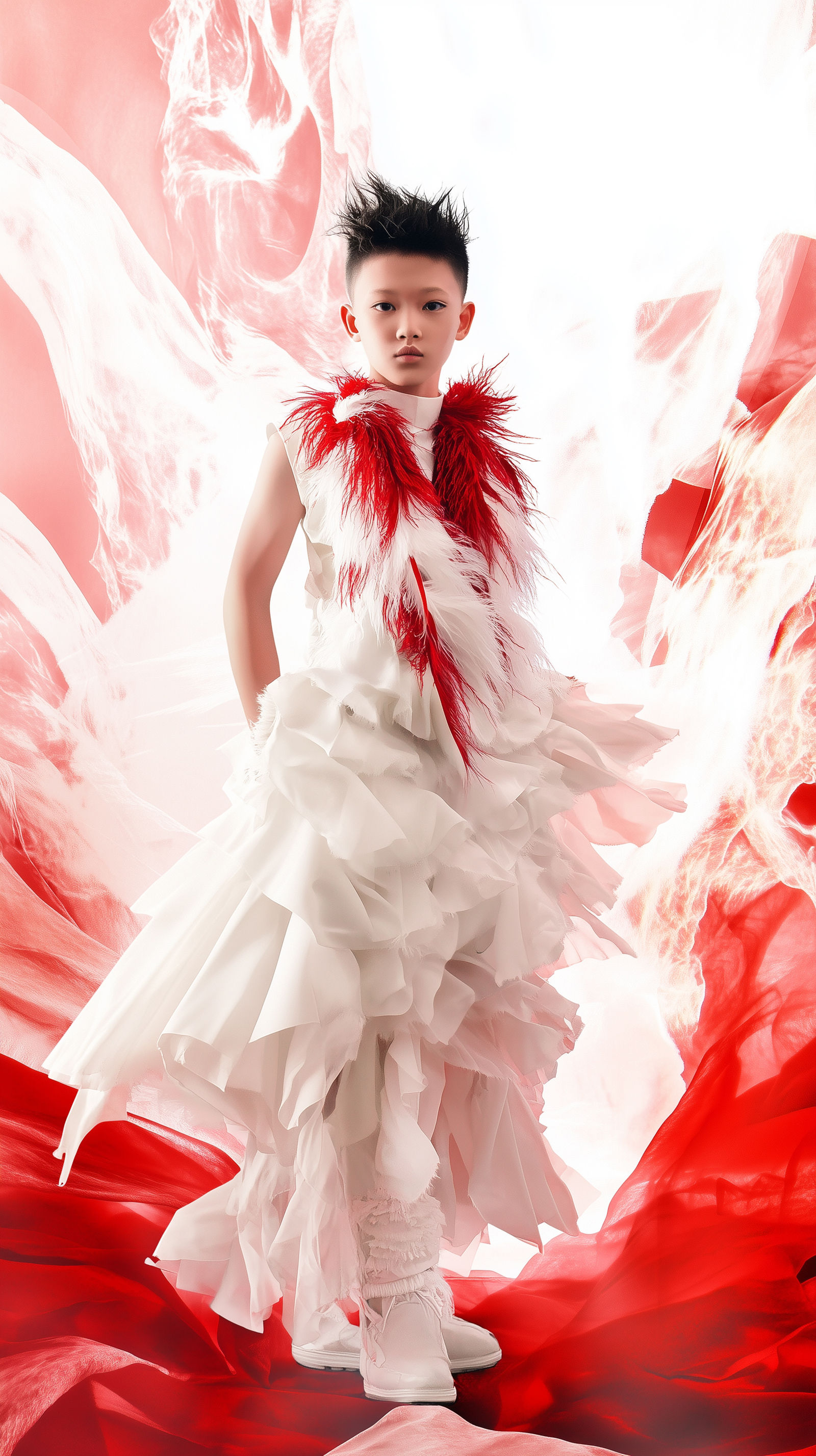 Red and white