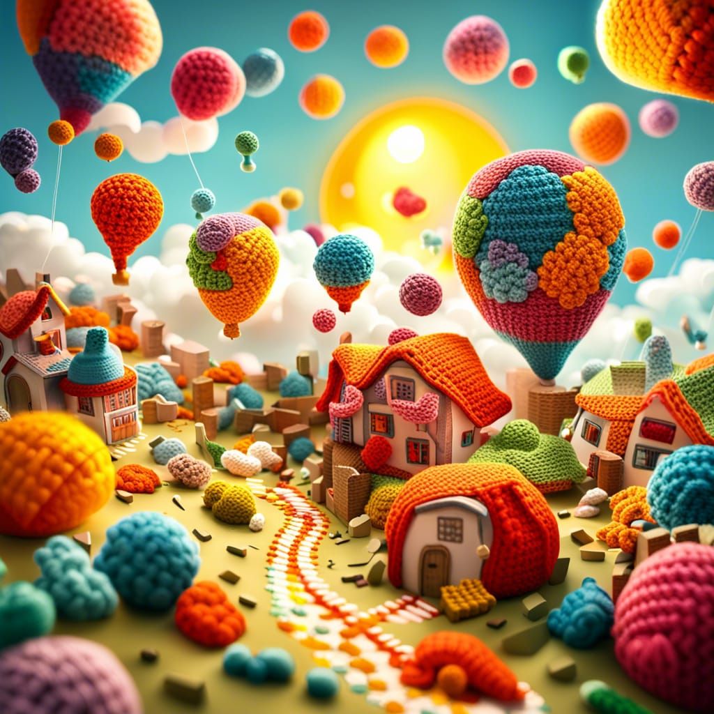 Good morning, Crochet Town  by @Hotpinkticket