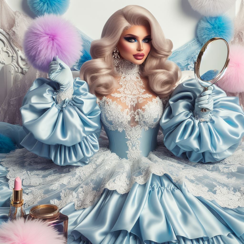 Living in a Satin Wonderland of Sissy Dresses, Satin Gowns, ...