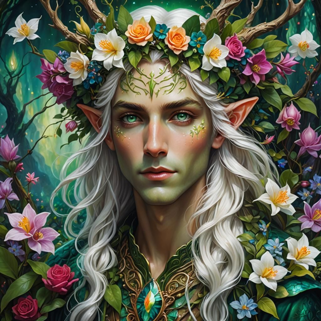 Elven Prince of the Greenwood - AI Generated Artwork - NightCafe Creator