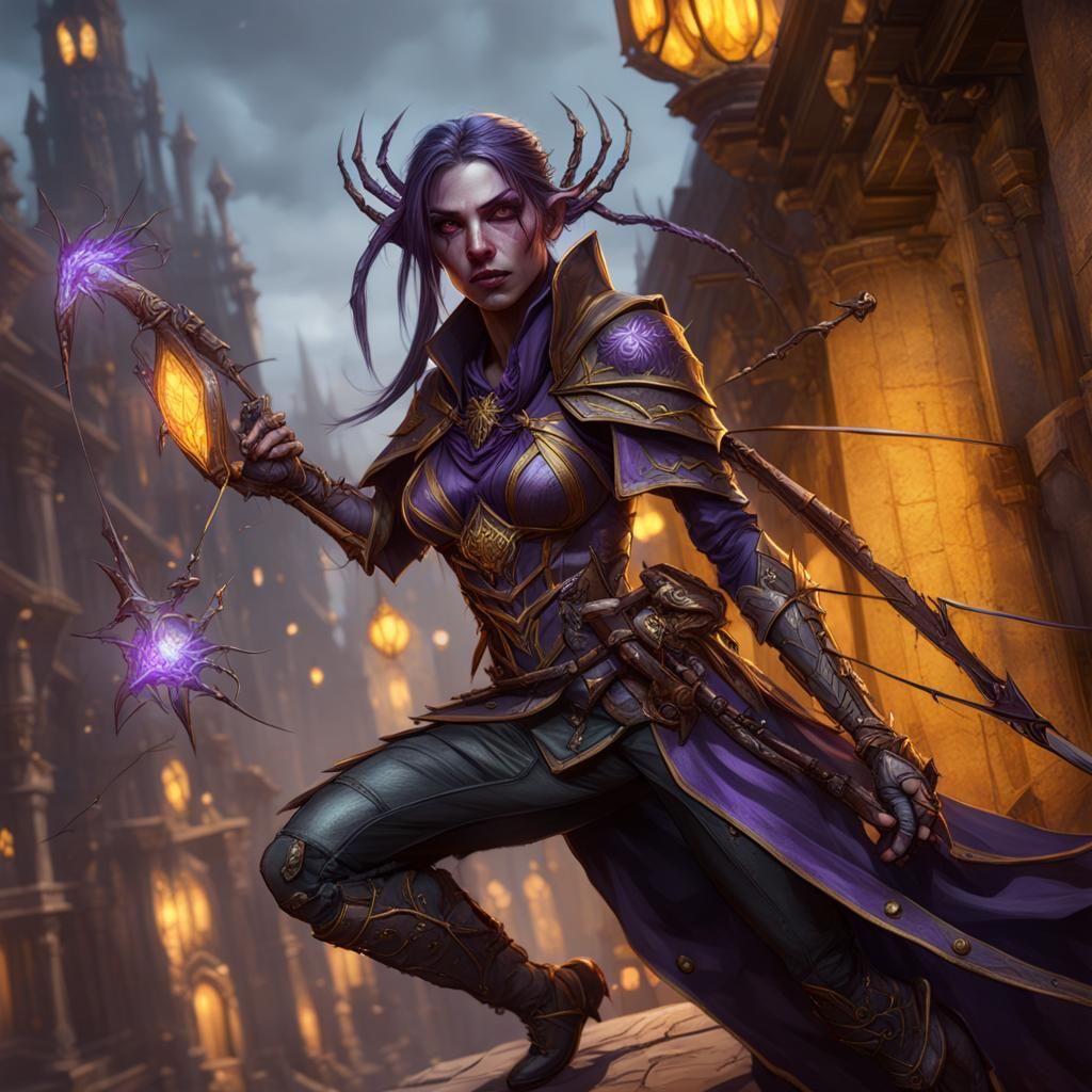 Spider-elf ghost hunter - AI Generated Artwork - NightCafe Creator