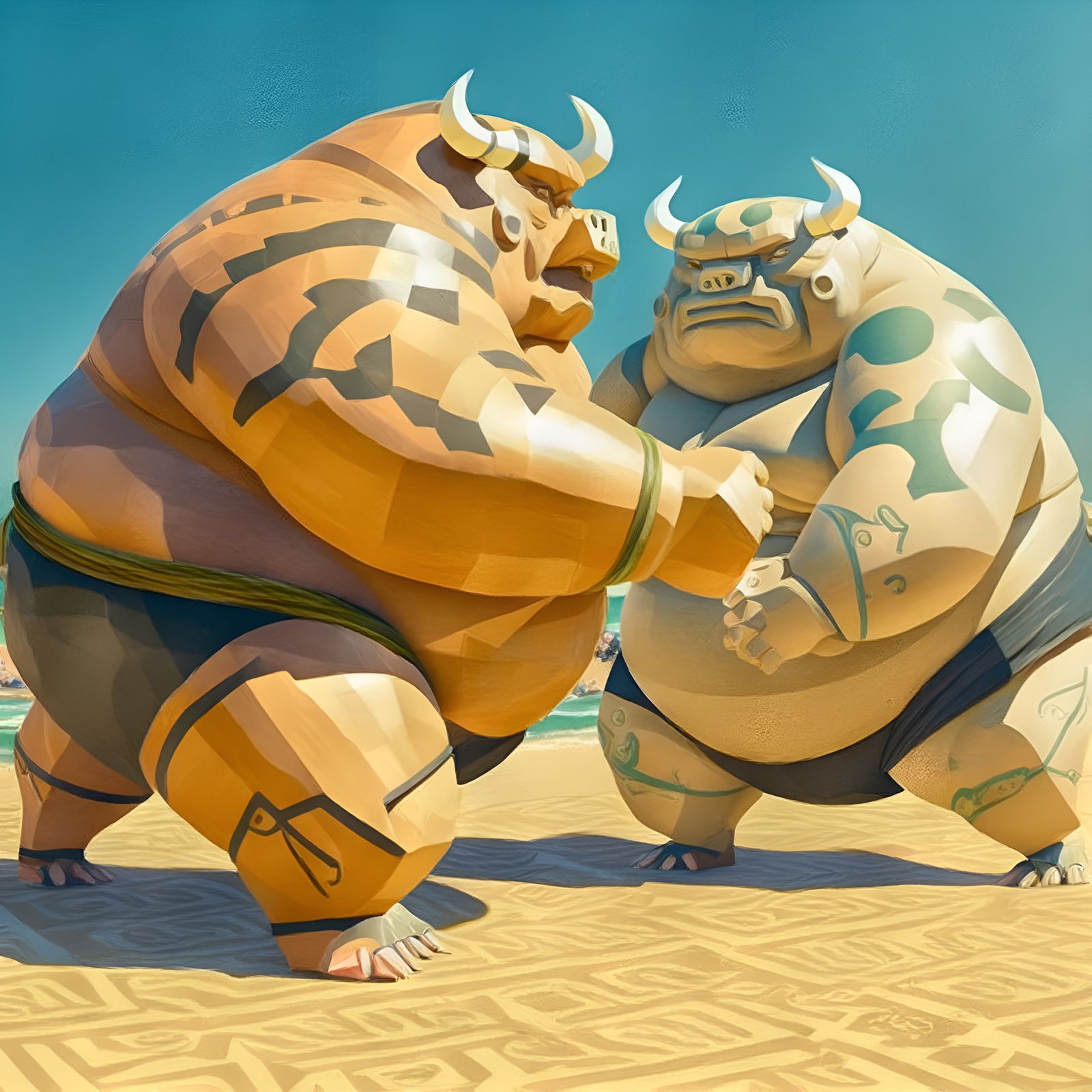 Cowlympics: Sumoo Wrestling
