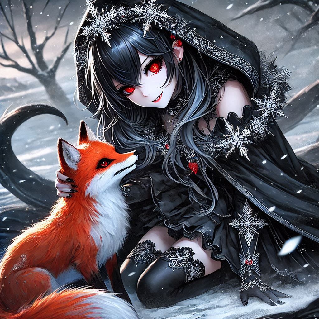 Goth snow fox
