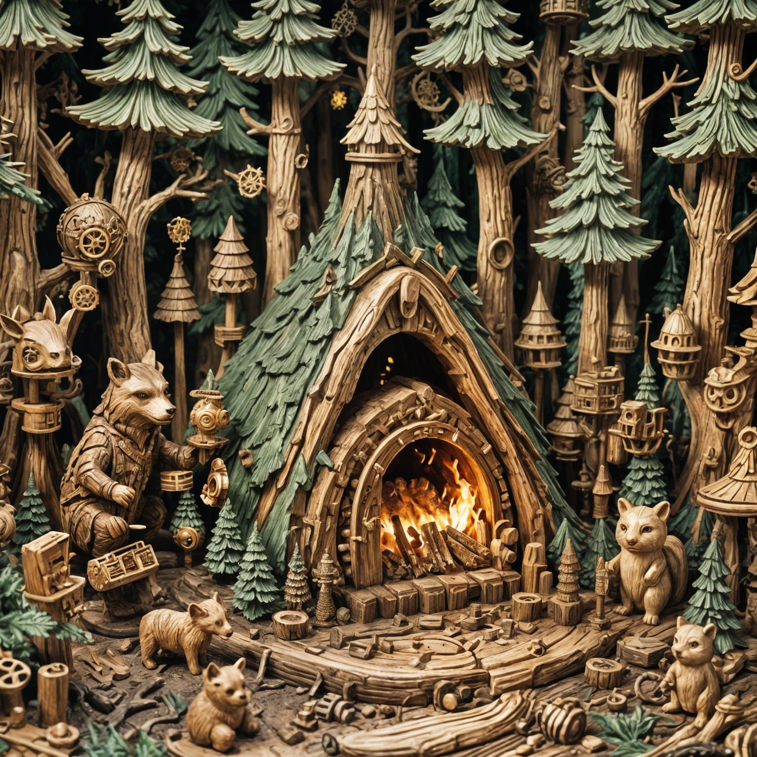  Steampunk Forest Camping Trip   by @TwistyGalaxyGirl