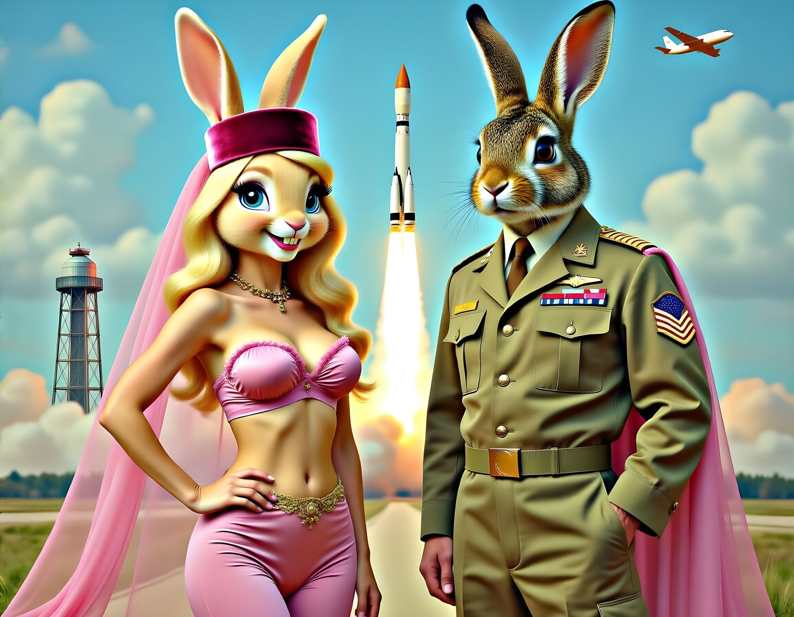  I Dream of Jeannie sitcom starring Bunbun Eden and Larry Bunman  by @Gary Murakami