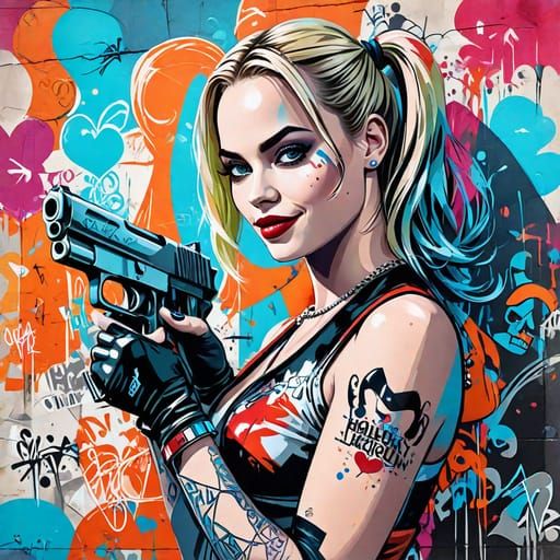 Harley Quinn Graffiti❤💙