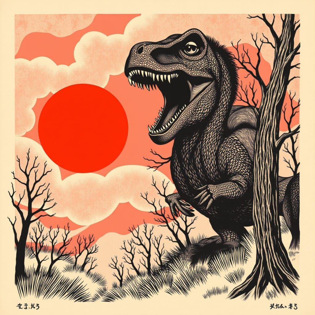 <lora:Red planet:1.0> T.rex