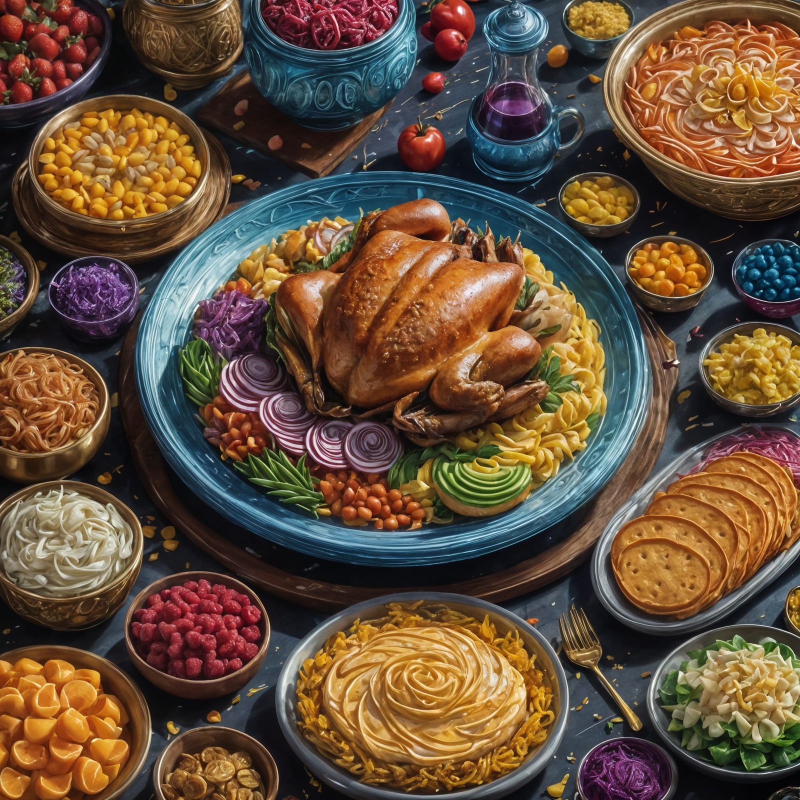Ethereal Roasted Turkey Dream Feast