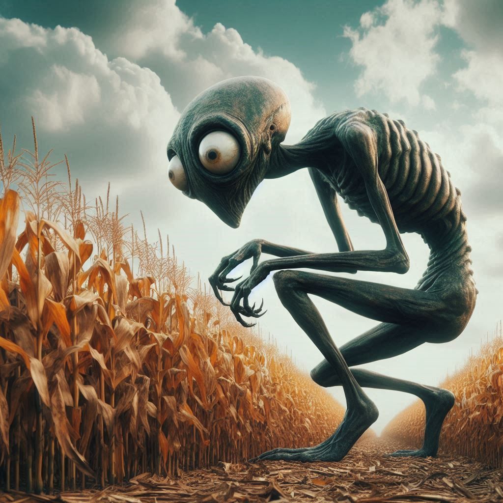 It stalks the corn stalks  by @BunnyFooFoo
