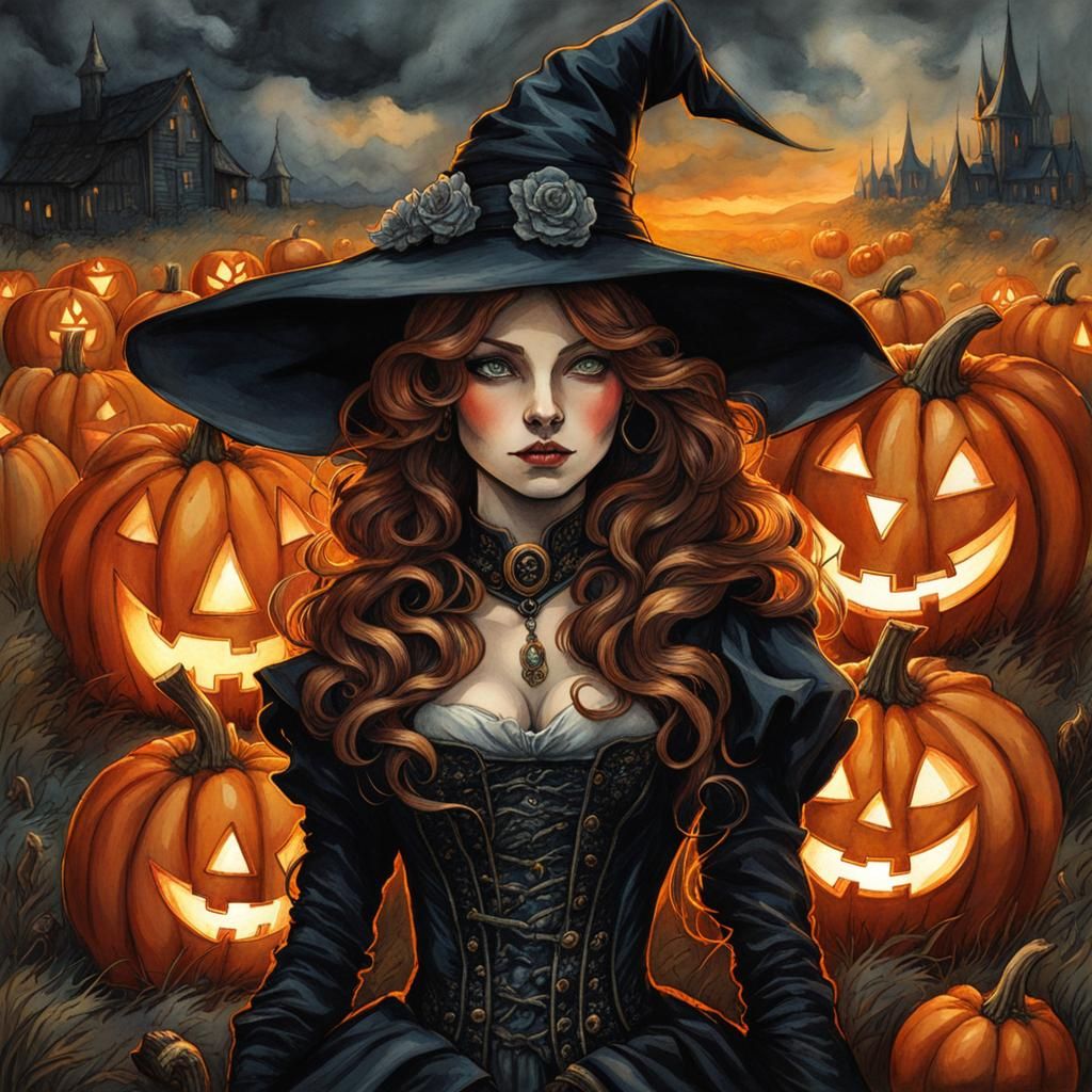 999 Witches for Halloween (556) - AI Generated Artwork - NightCafe Creator