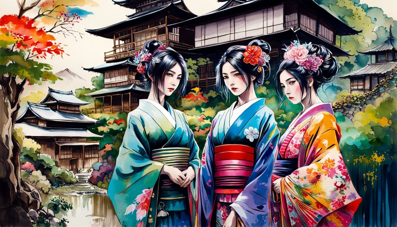 Geisha meeting  by @Kesh Kameer