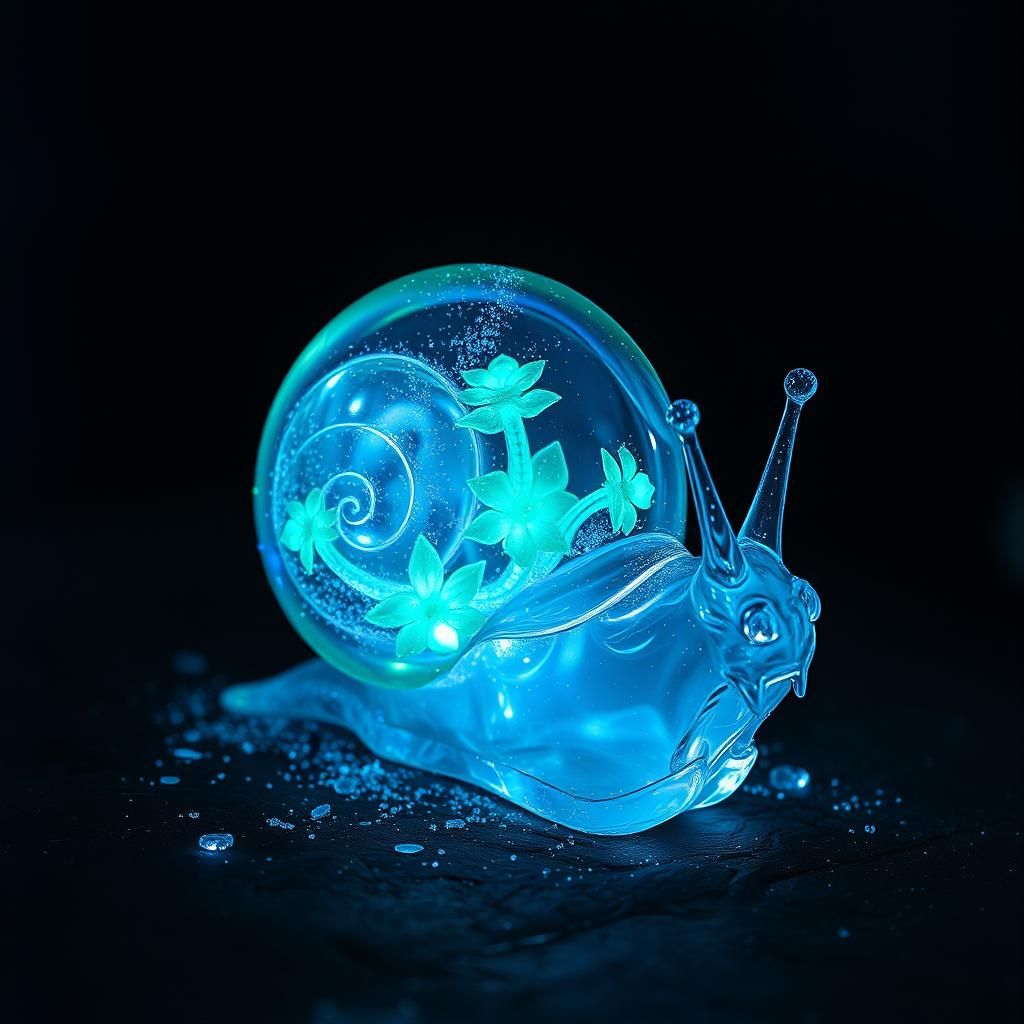 bioluminescent snail  by @Litnut17