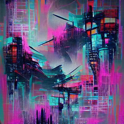 Cyberpunk abstract