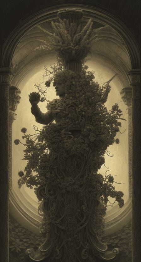 When the flowery hands of spring