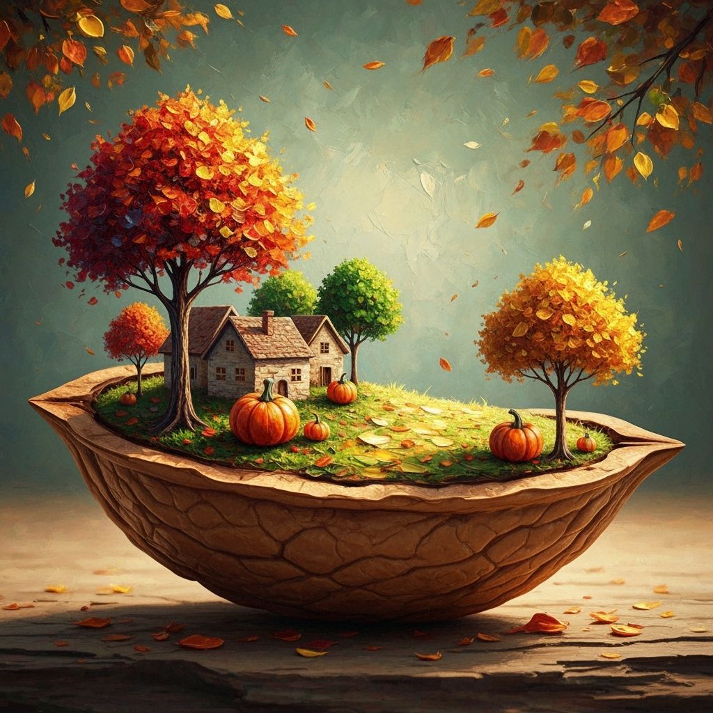 Miniature Autumnal Scene
