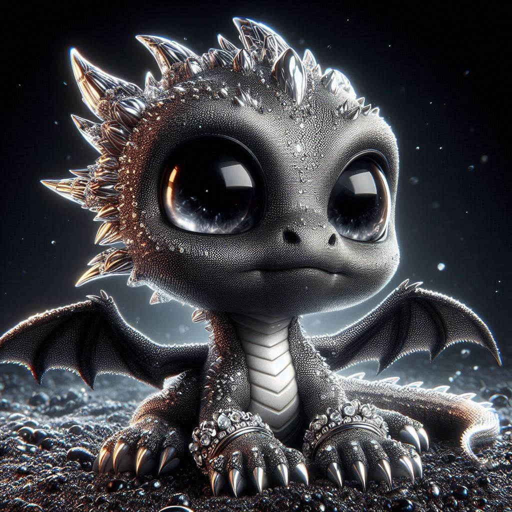 Silver Dragon Black Night