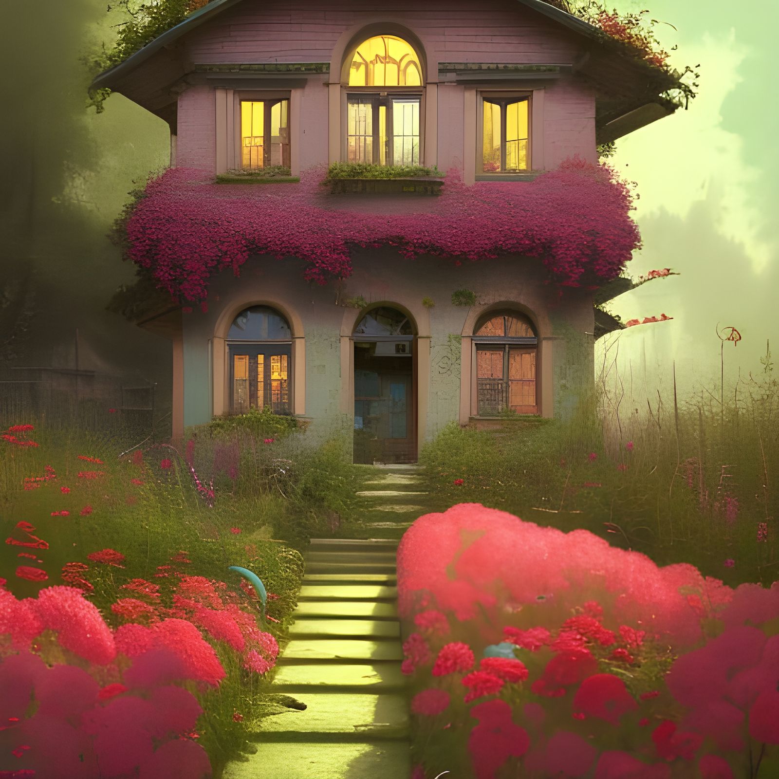 old blooming house