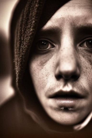 Lonely Night Close up portrait, ambient light, Nikon 15mm f/...