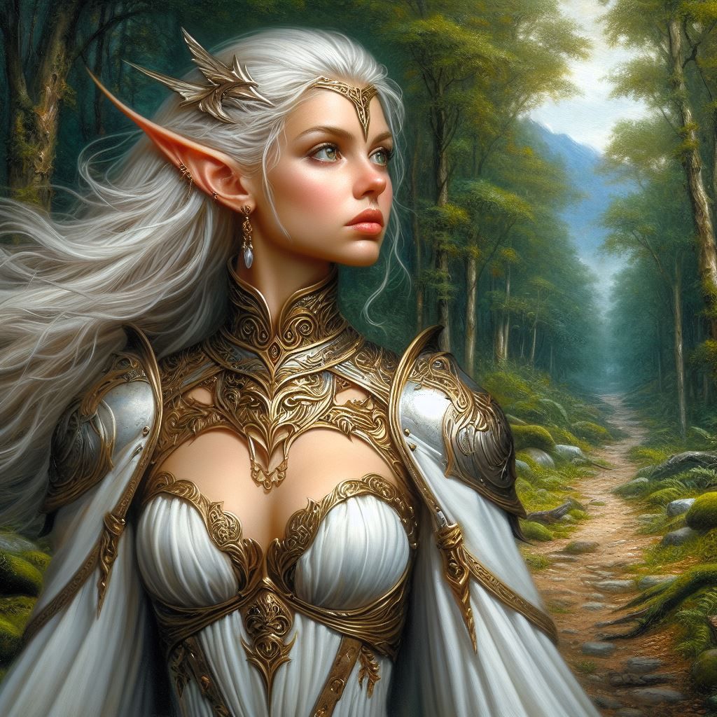 White with Gold Accents