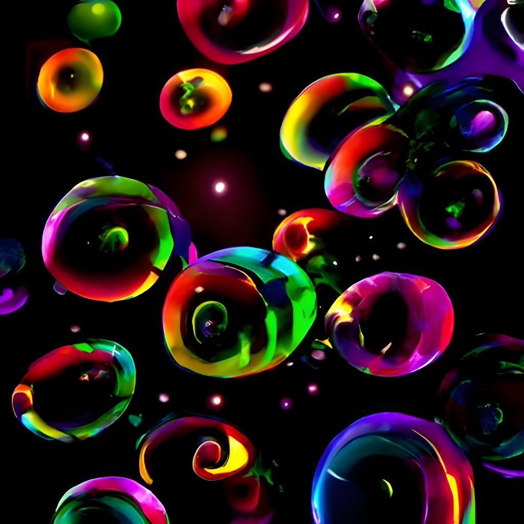 Uv Bubbles - Ai Generated Artwork - Nightcafe Creator