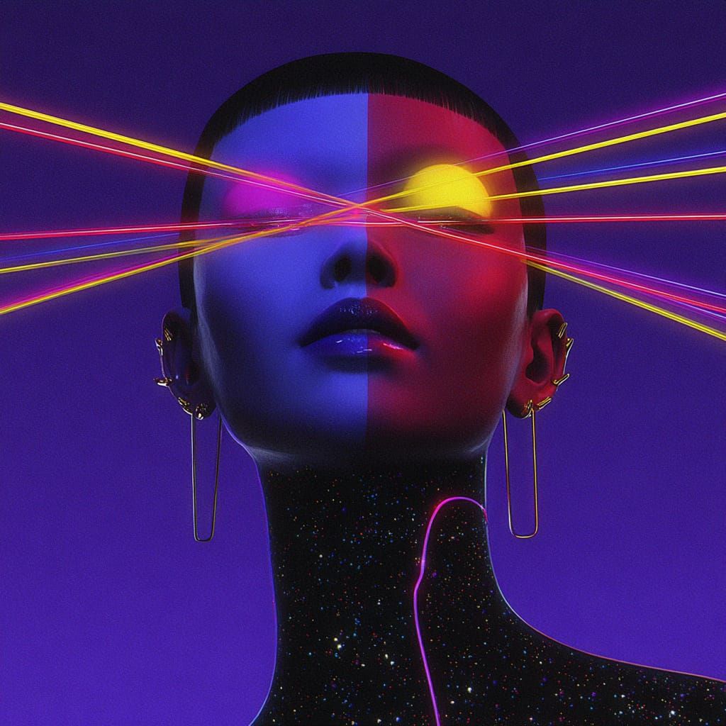 Nostalgic Neon Purrfection