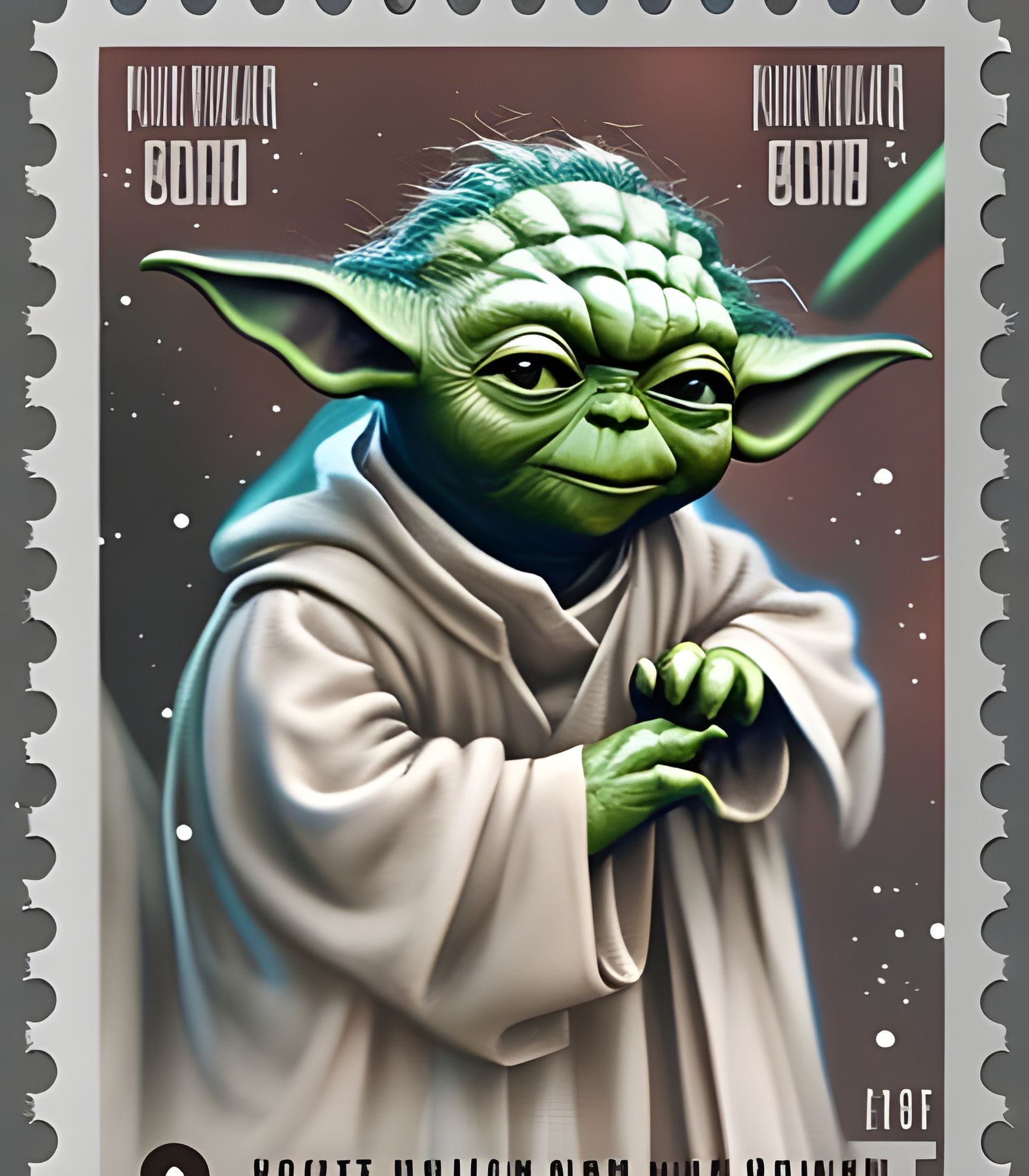 Limited Edition Super Rare Yoda Stamp!!!