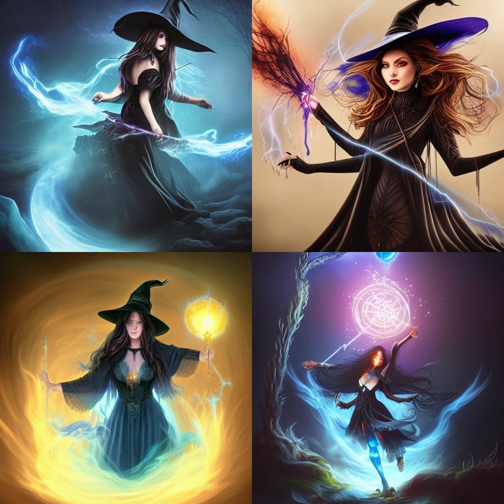Witch with blue magic (three arms aswell)