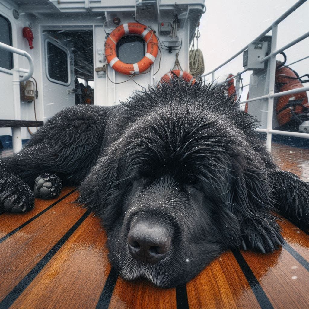 Newfoundland Coast Guard Rescue Dog  by @Marge 