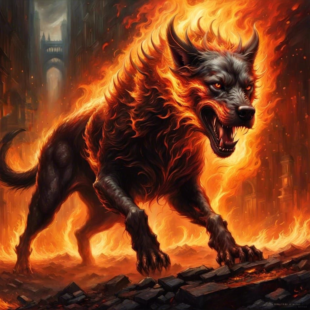 Hellhound - AI Generated Artwork - NightCafe Creator