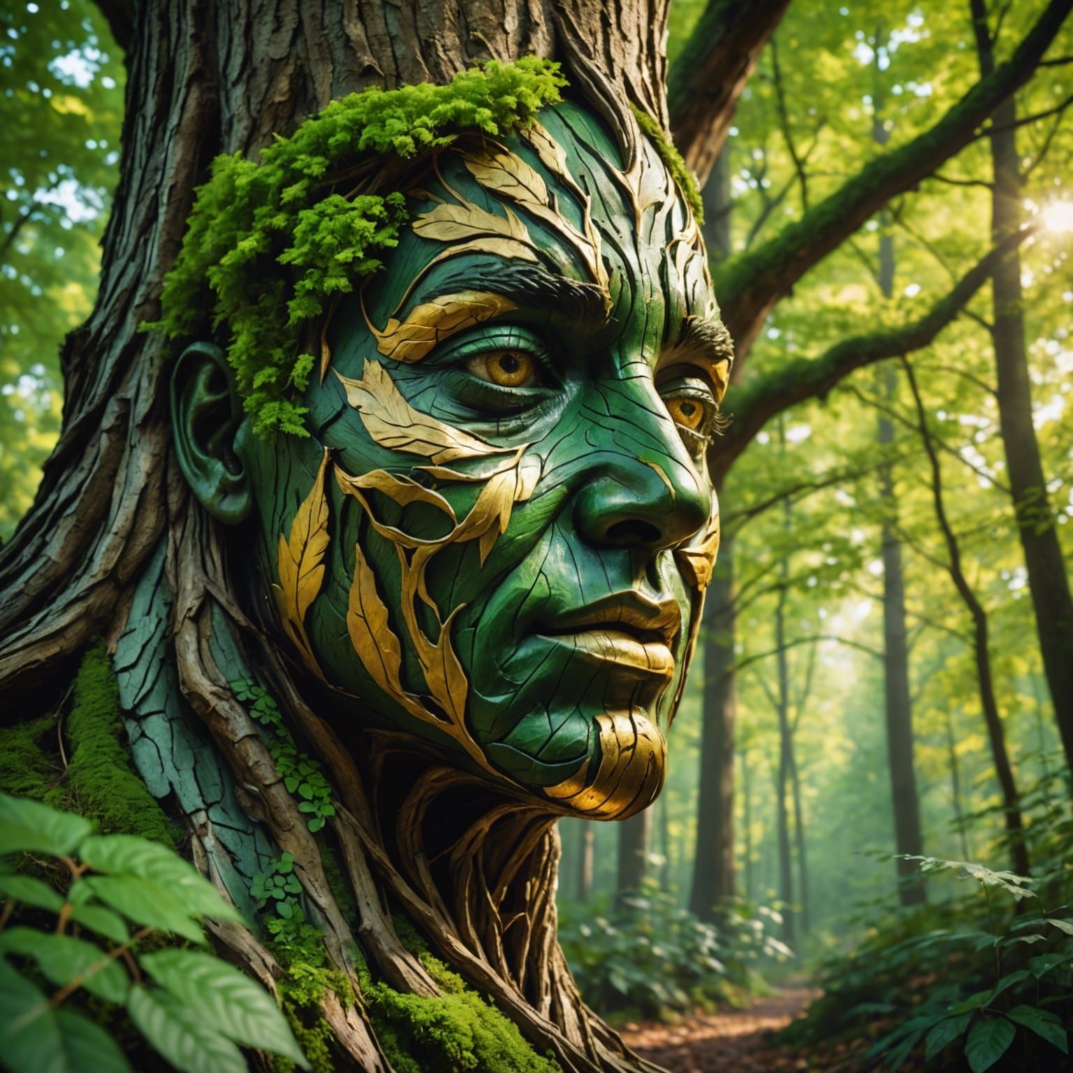 The essence of the green forest   by @Red