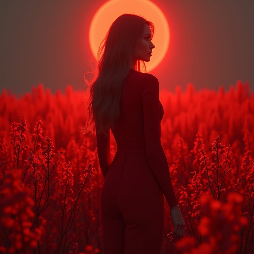 Red light portrait