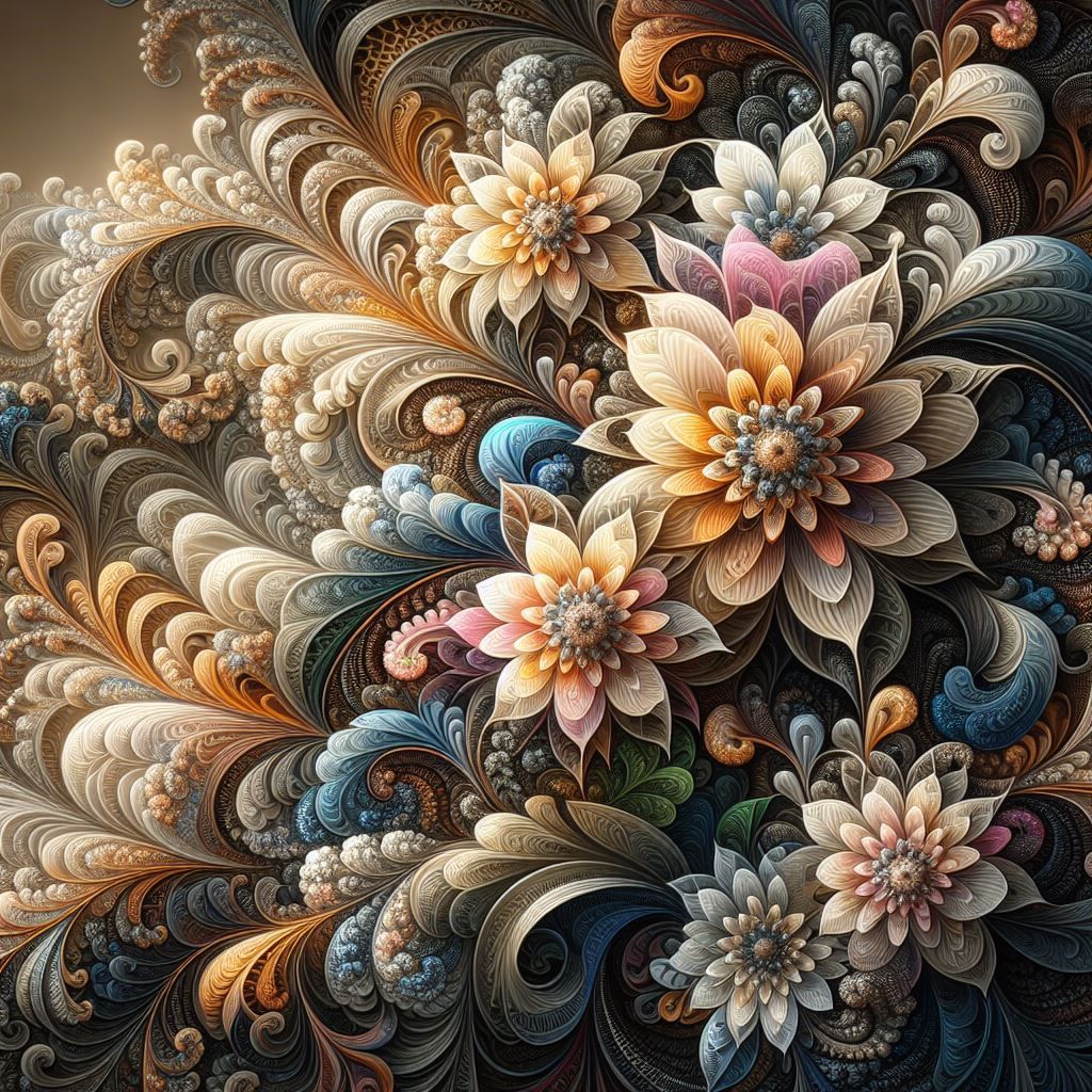 Fractal Filigree Flowers