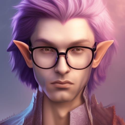 Portrait of an Angry Half Elf