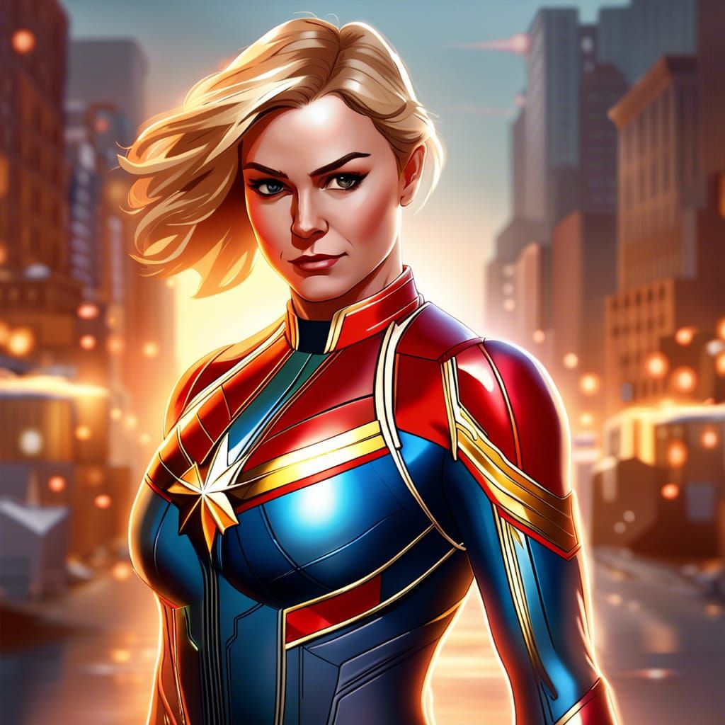 Captain Marvel - AI Generated Artwork - NightCafe Creator