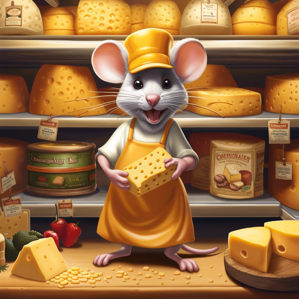 Making the Holes in the Emmentaler at the Cheese Counter  by @Polly