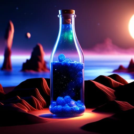 Bottle of Stars - AI Generated Artwork - NightCafe Creator