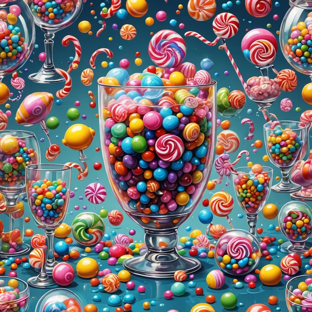 Sea inside a glass
