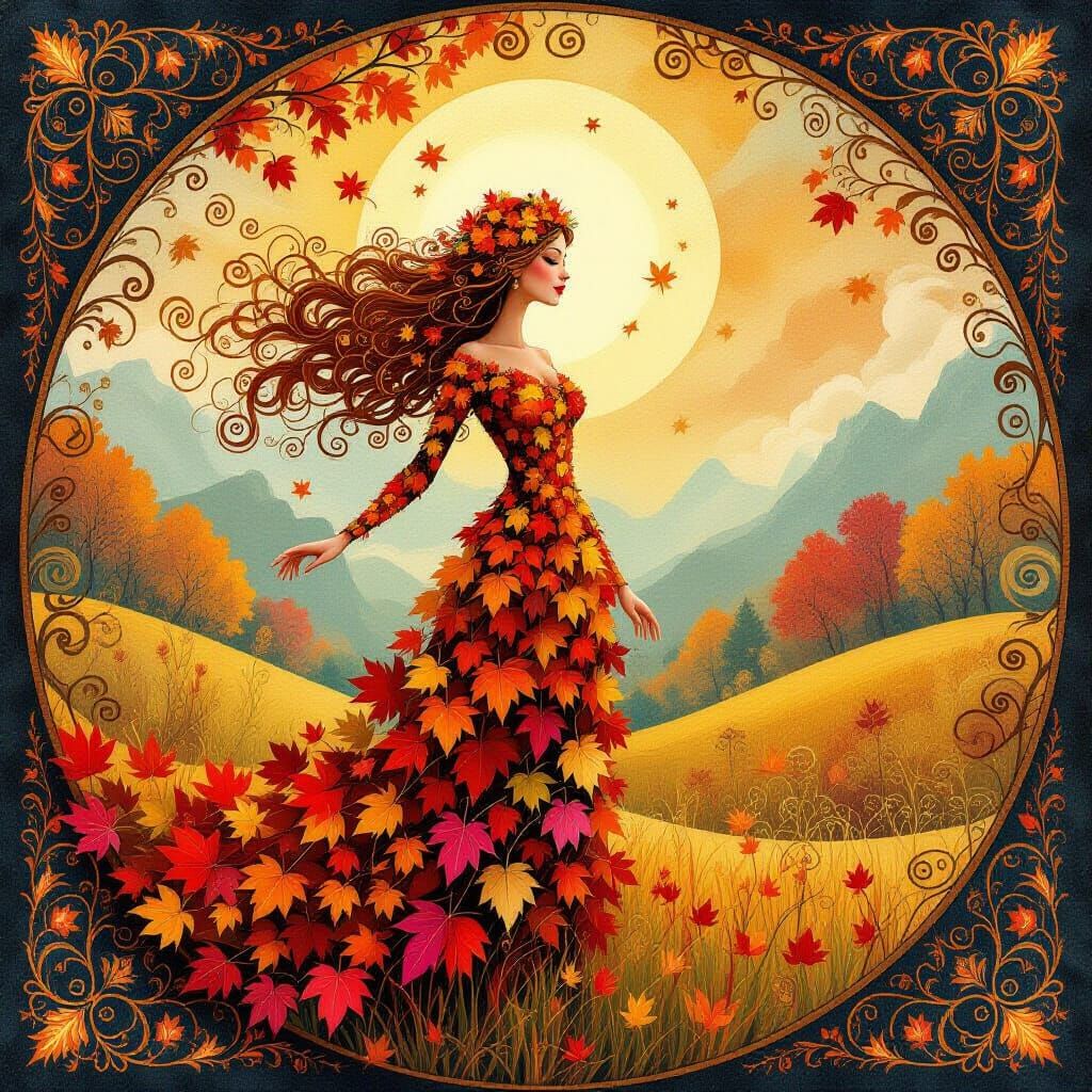 Autumn woman