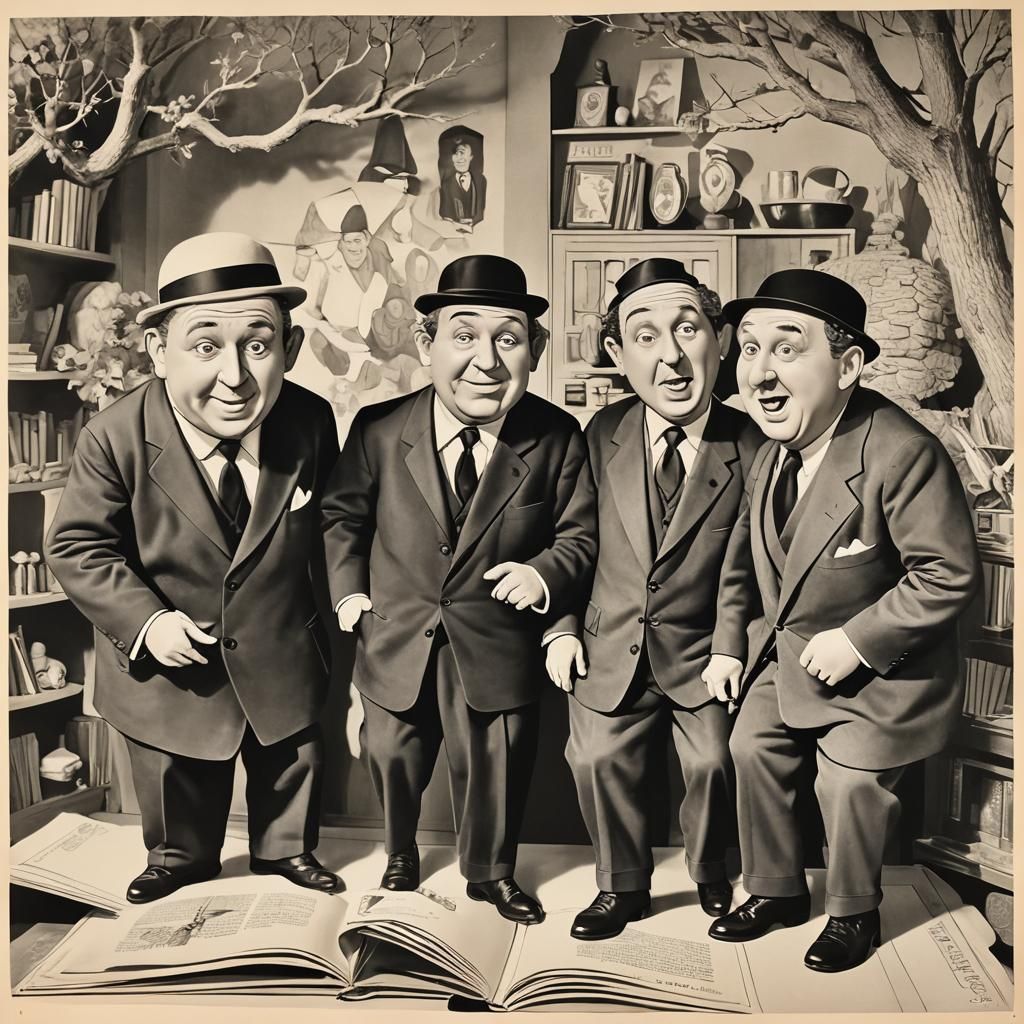Pop Up Book Version of The Three Stooges